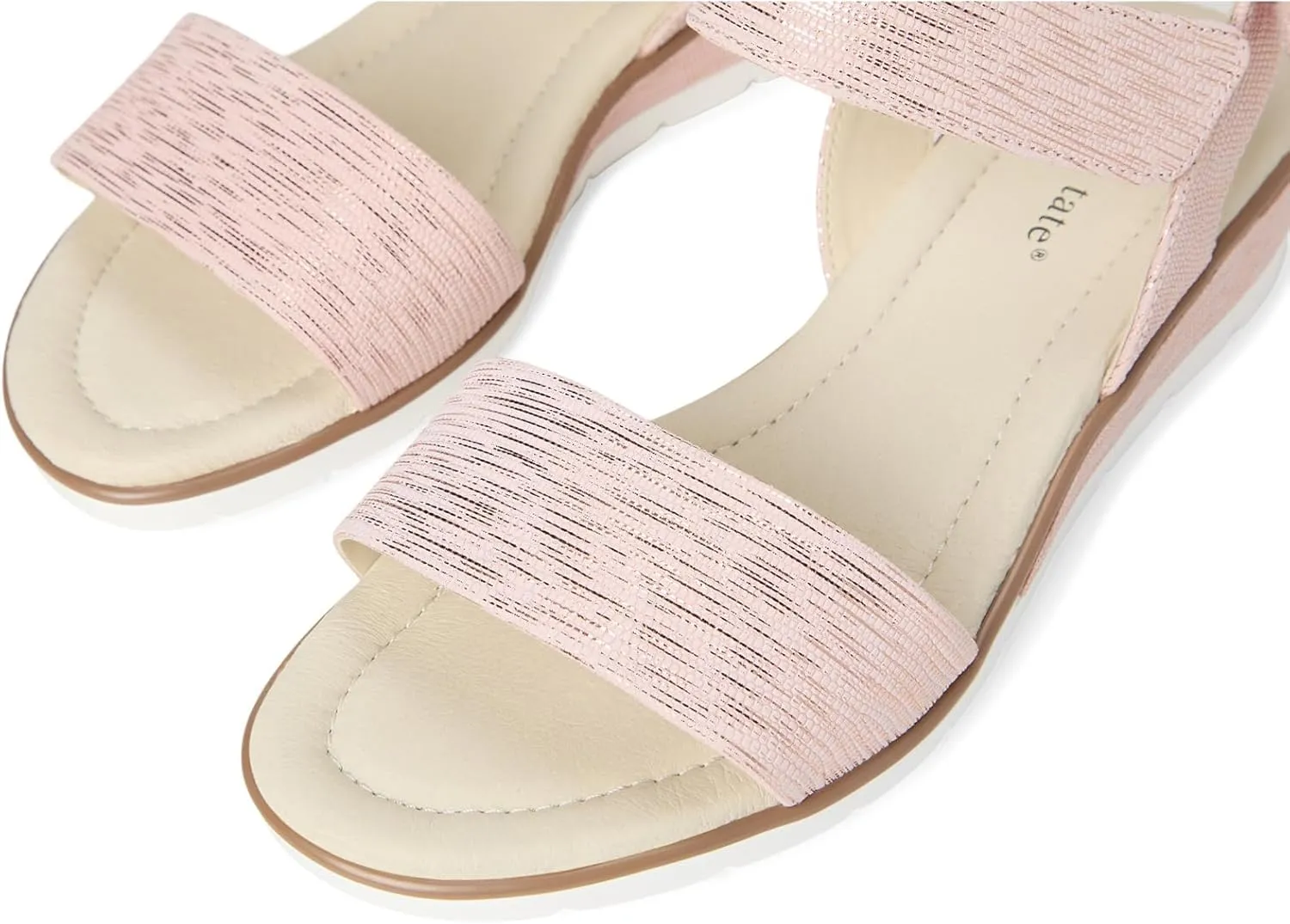 David Tate Womens Scala Adjustable Leather Slingback Sandals