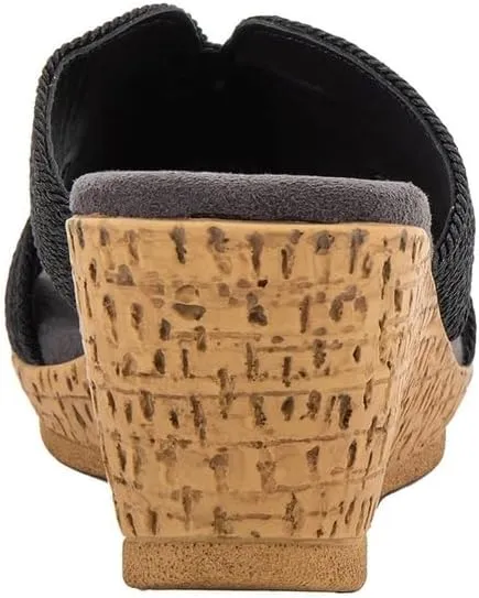 David Tate Womens Vibe Braided Slide Sandals
