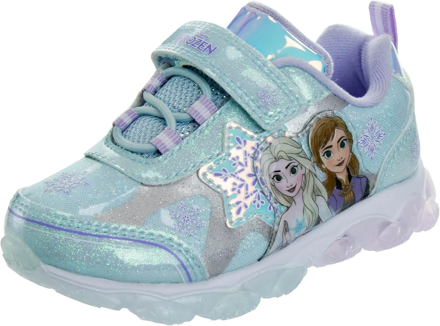 Disney Girls Frozen Light Up Laceless Running Shoes (Toddler/Little Girl)