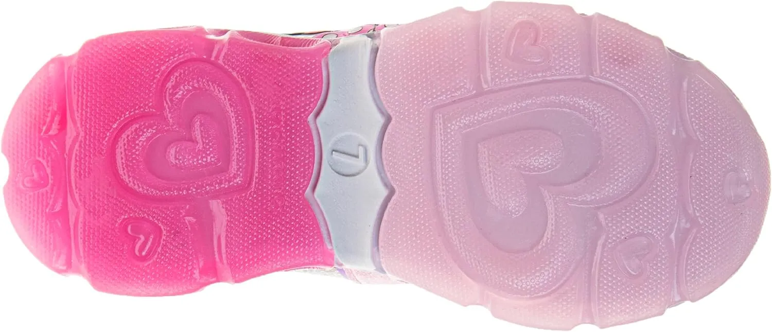 Disney Girls Minnie Mouse Light Up Laceless Running Shoes (Toddler/Little Girl)