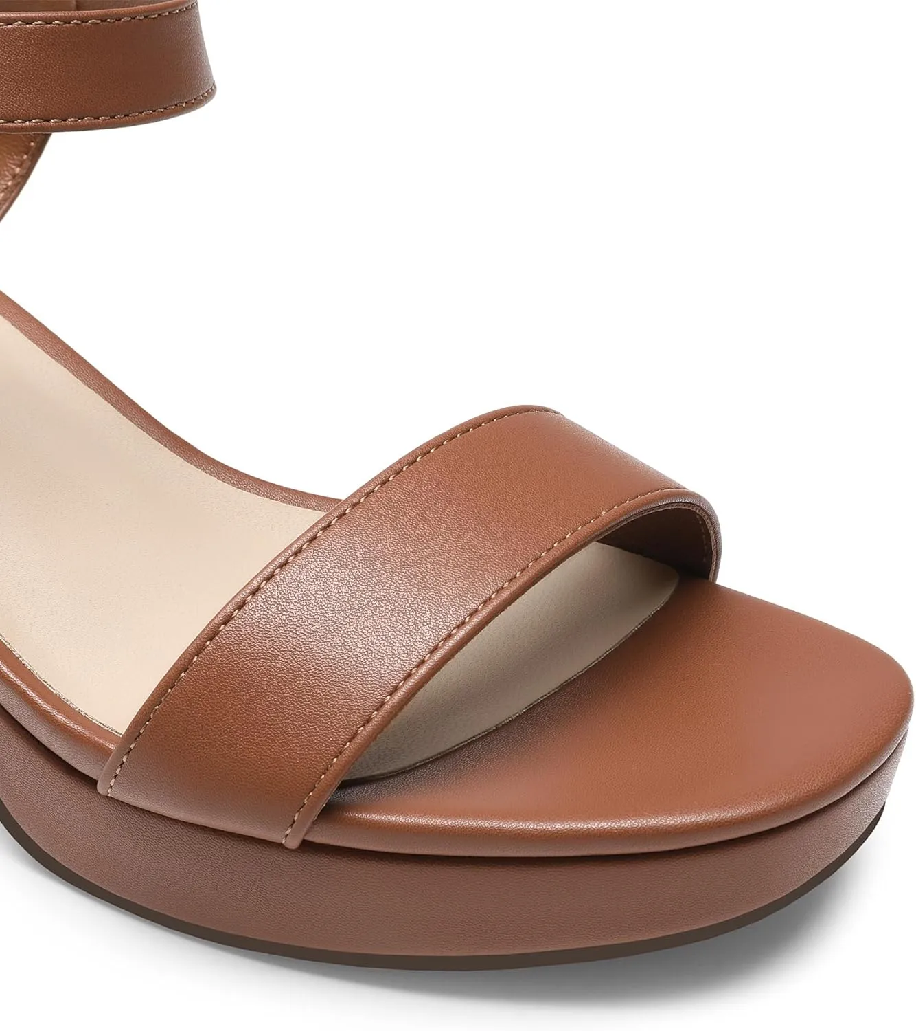DREAM PAIRS Women's Platform Heels Block Chunky Open Toe Ankle Strap Heel Fashion Wedding Party Dress Sandals Shoes