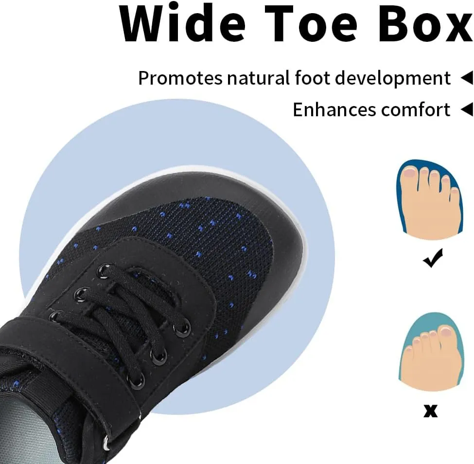 Drecage Toddler Kids Barefoot Shoes Boys Girls Sneakers Breathable Tennis Shoes Lightweight Walking Shoes