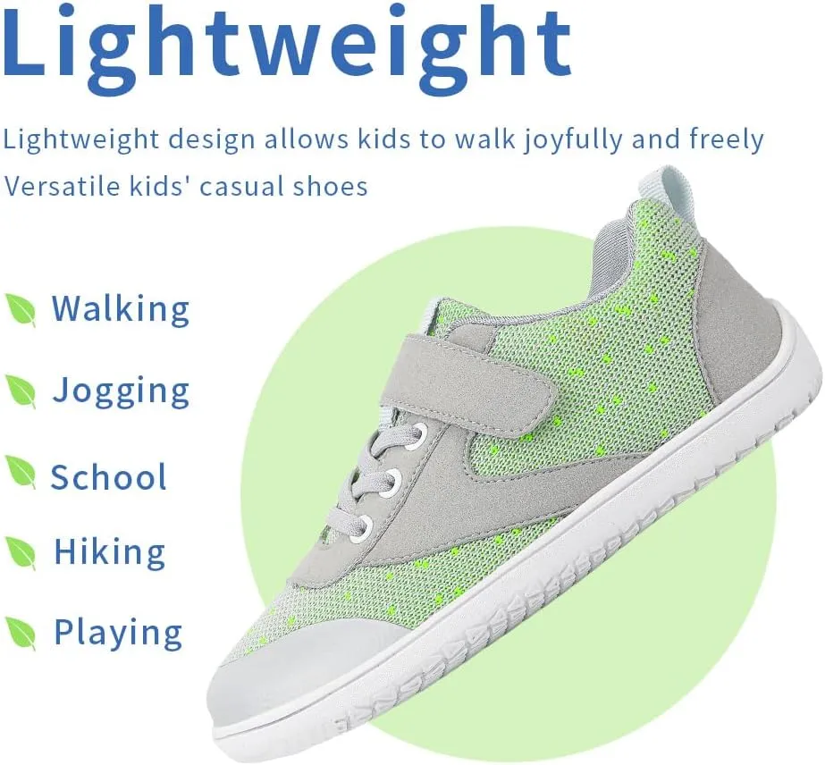 Drecage Toddler Kids Barefoot Shoes Boys Girls Sneakers Breathable Tennis Shoes Lightweight Walking Shoes