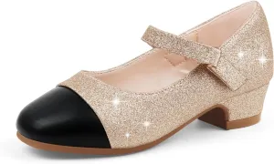 Eithy Girls Dress Shoes Low Heel Bow Princess Summer Flats Sandals Toddler/Little Kid/Big Kid
