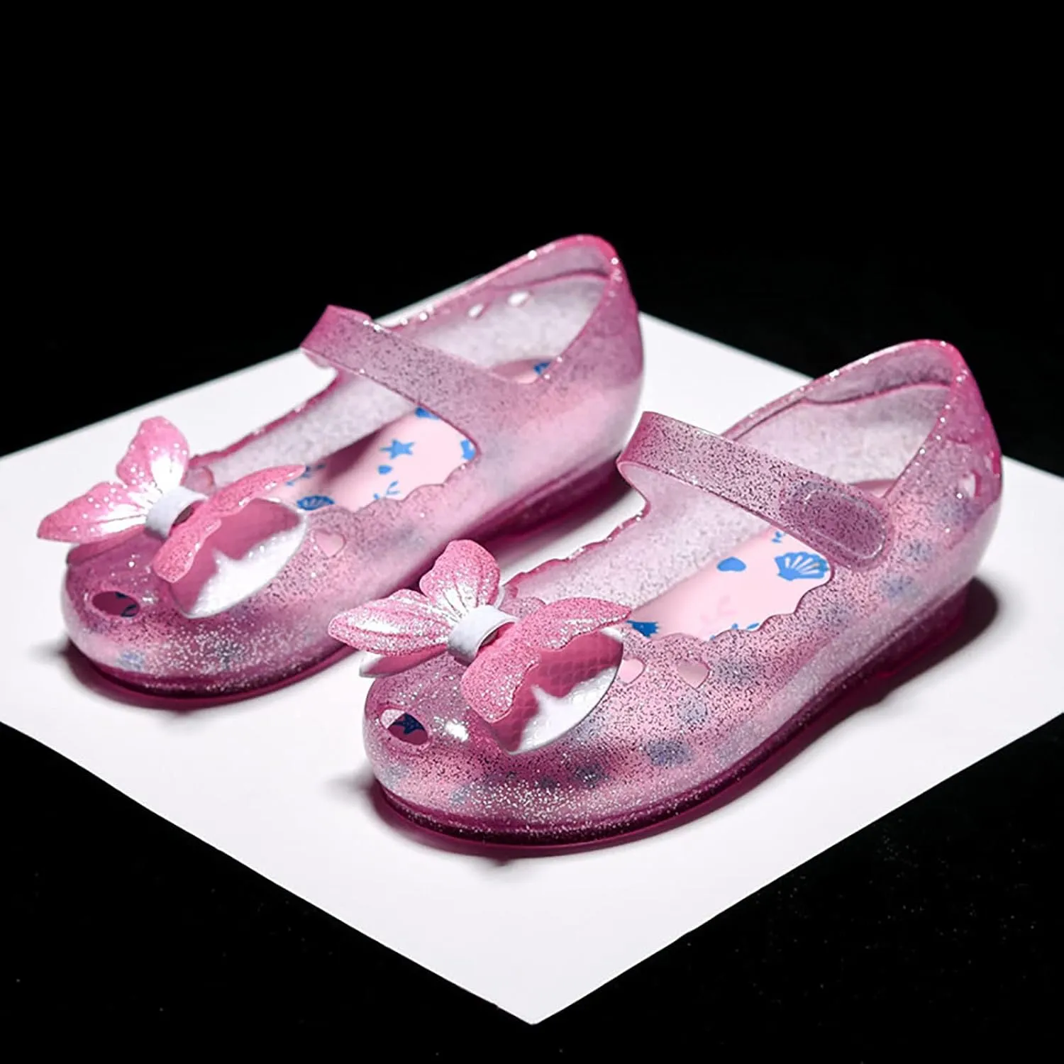 EnJoCho Toddler Girl Shoes Children Kids Girls Sandals LED Light Luminous Casual Shoes Warter Shoes Bow Princess Shoes (Pink, 2.5 Years)