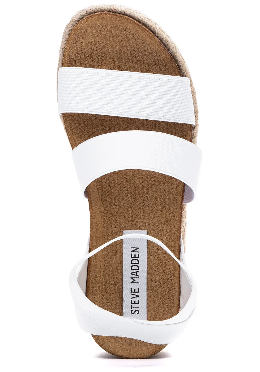 Espadrille Sandals Mega sale Steve Toe Massive discount Wedge Rounded Madden Kimmie Open White Platform