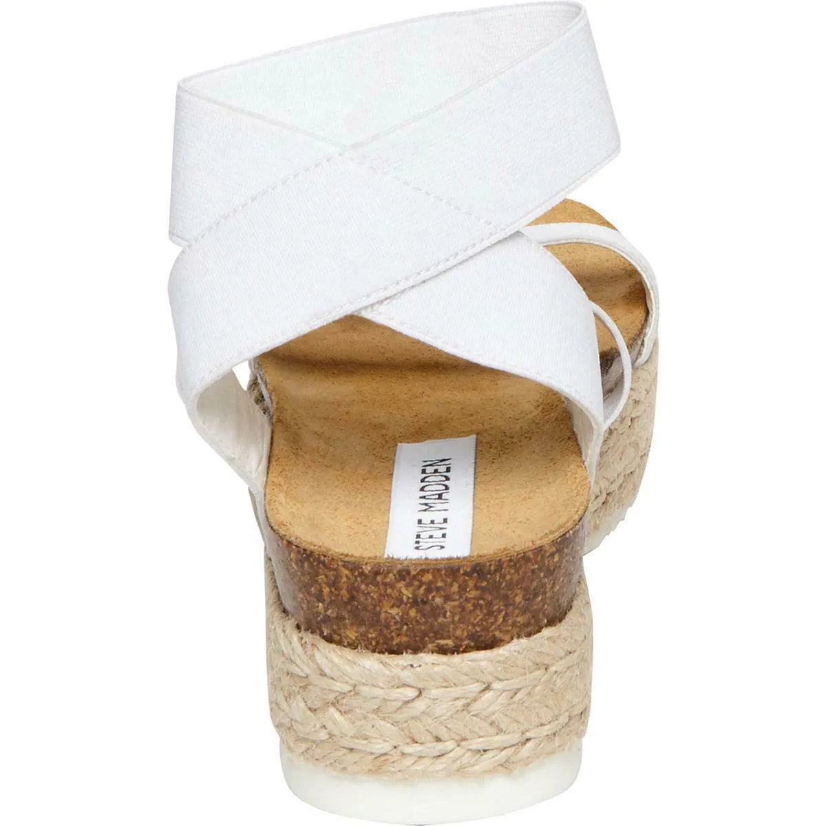 Espadrille Sandals Mega sale Steve Toe Massive discount Wedge Rounded Madden Kimmie Open White Platform