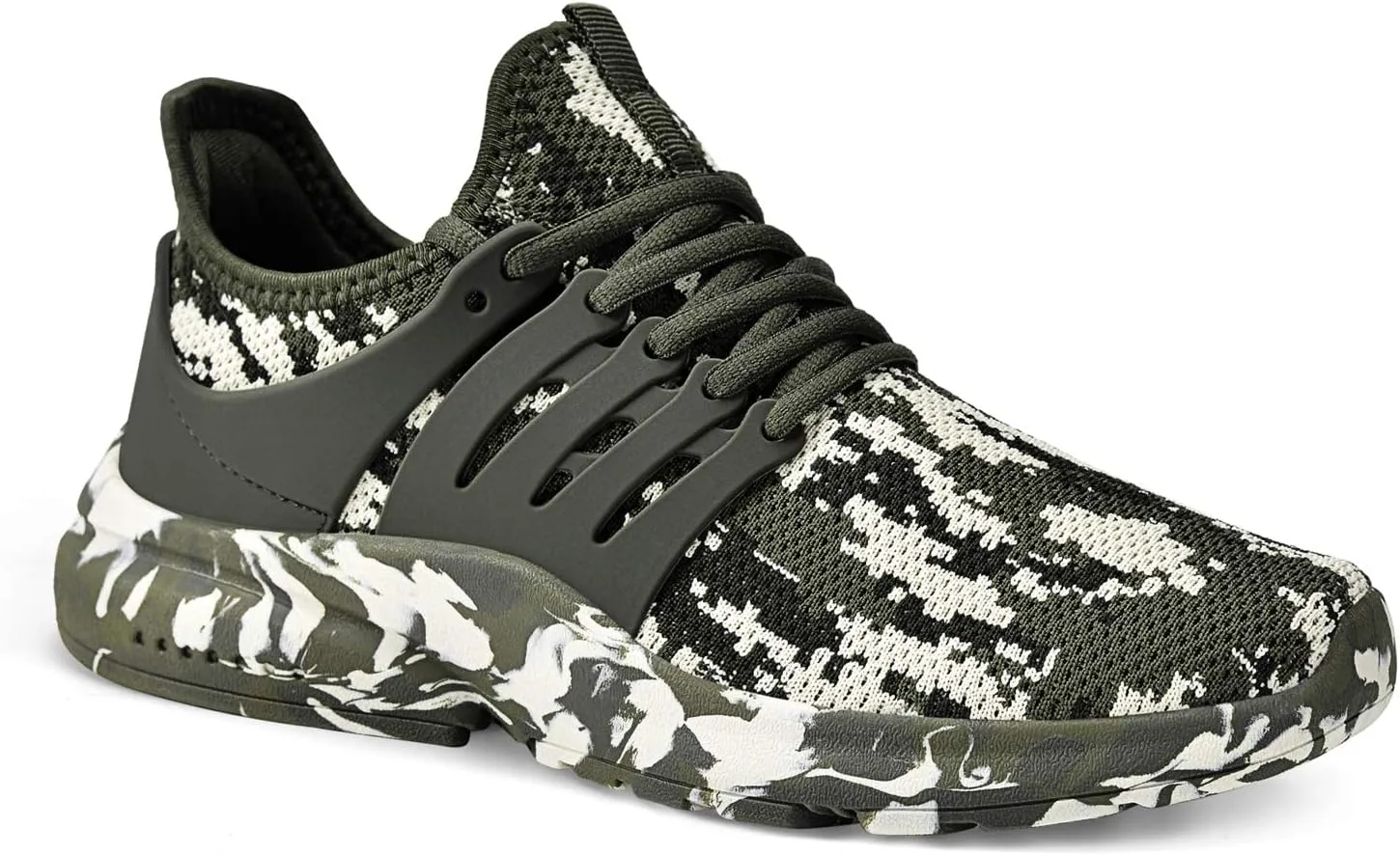 Feetmat Men's Non Slip Gym Sneakers Lightweight Breathable Athletic Running Walking Tennis Shoes