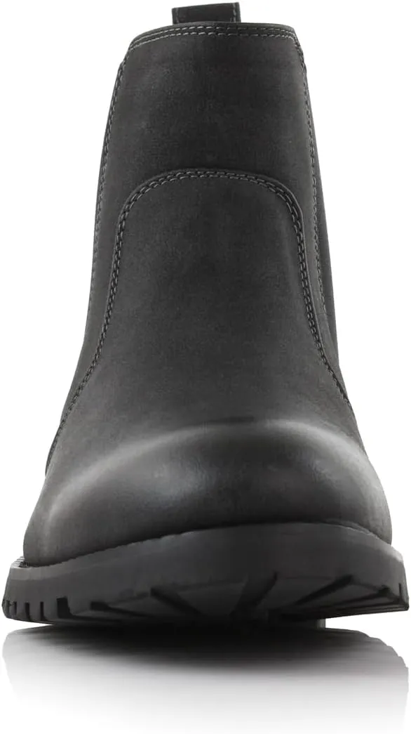 Ferro Aldo Mens Casual Mens Casual Engineer Zipper and Buckle Motorcycle Boots