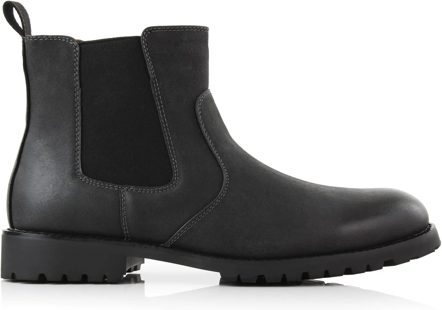 Ferro Aldo Mens Casual Mens Casual Engineer Zipper and Buckle Motorcycle Boots