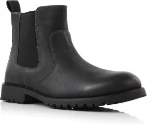 Ferro Aldo Mens Casual Mens Casual Engineer Zipper and Buckle Motorcycle Boots