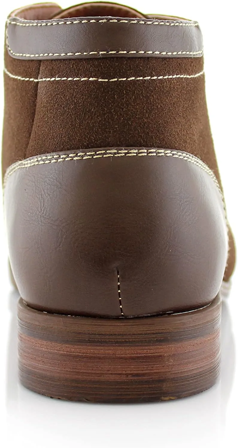 Ferro Aldo Raymond MFA806031 Mens Casual Brogue Mid-Top Lace-Up Uniform Dress Boots