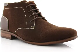 Ferro Aldo Raymond MFA806031 Mens Casual Brogue Mid-Top Lace-Up Uniform Dress Boots