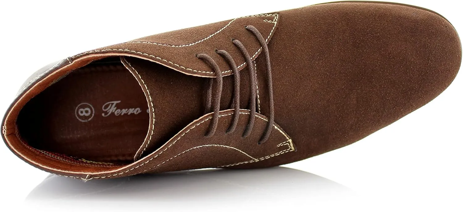 Ferro Aldo Raymond MFA806031 Mens Casual Brogue Mid-Top Lace-Up Uniform Dress Boots