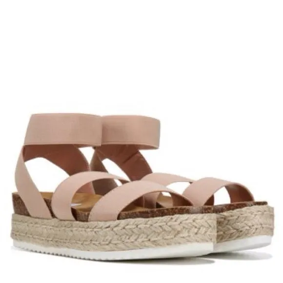 Fitted Sandals Heavy discount Global delivery Nude Platform Madden Wedge Heeled Blush Steve Espadrille Kimmie