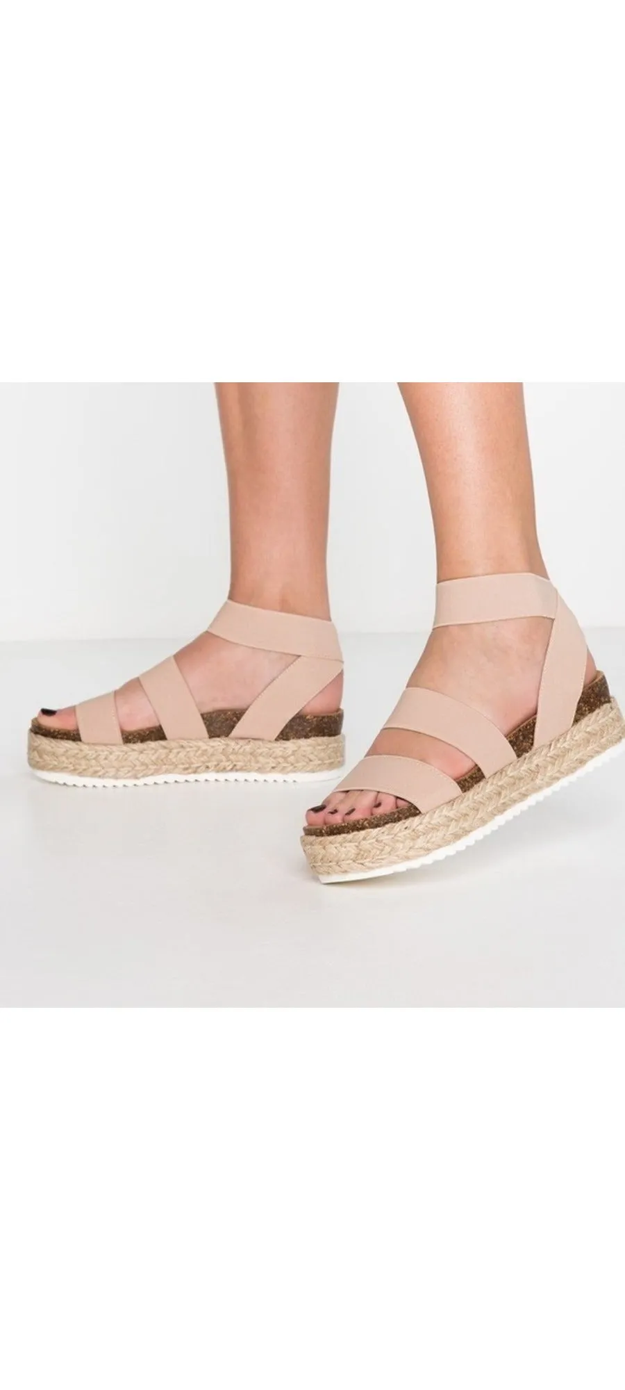 Fitted Sandals Heavy discount Global delivery Nude Platform Madden Wedge Heeled Blush Steve Espadrille Kimmie