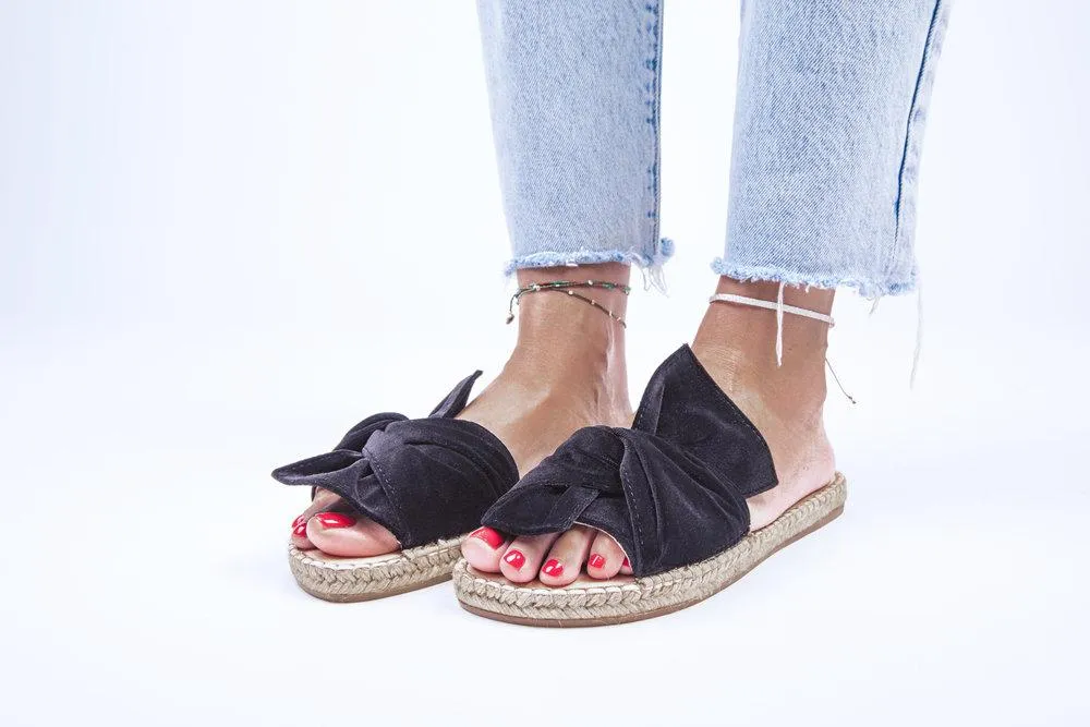 Flat Shockproof - End-to-end encryption Knot Monaco Black - with Sandals