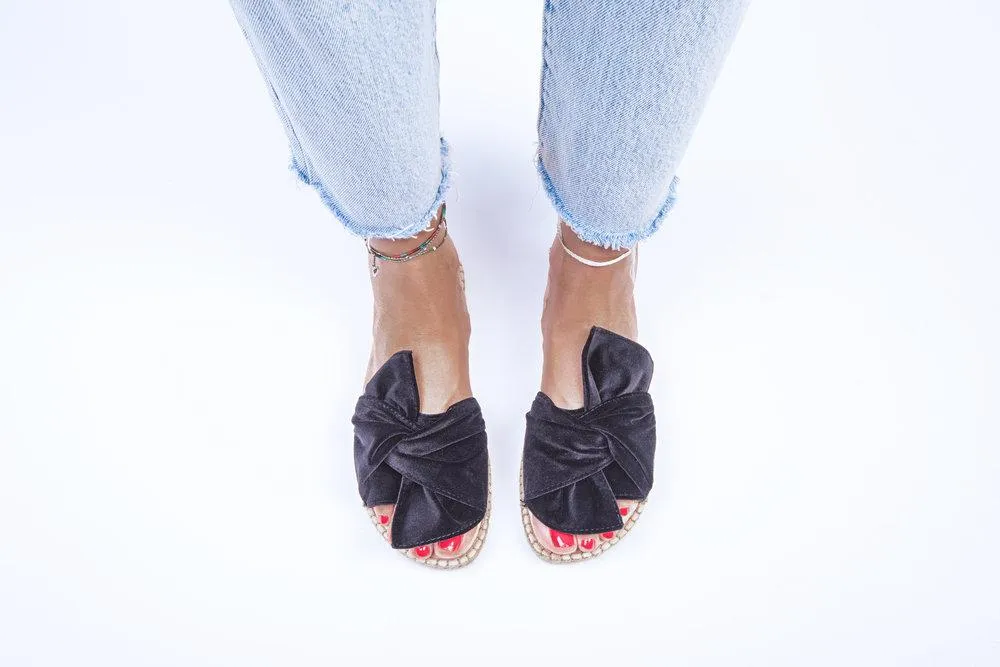 Flat Shockproof - End-to-end encryption Knot Monaco Black - with Sandals