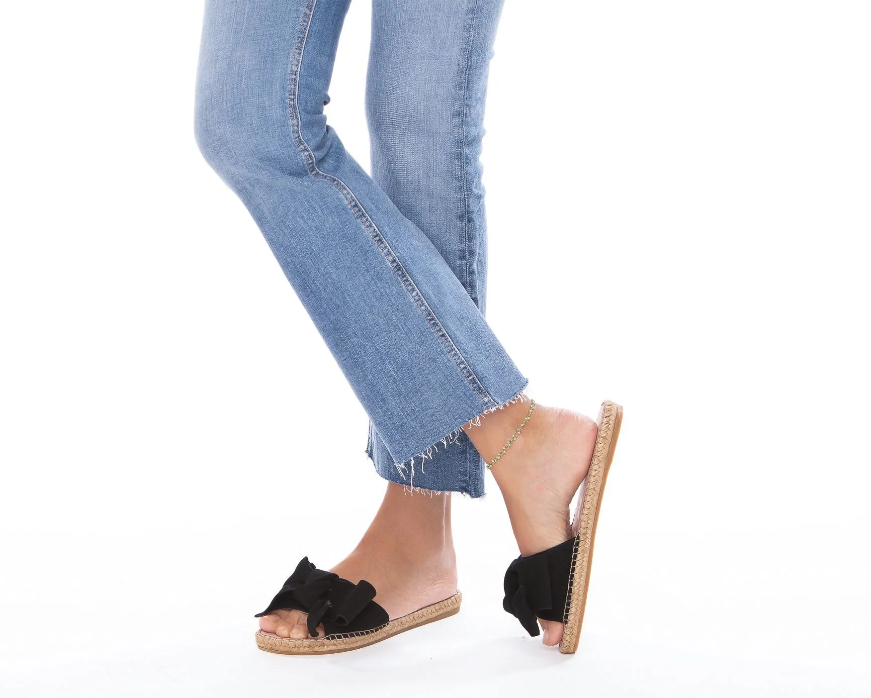 Flat - with Sandals - Stable Black Bow Hamptons Safe payments