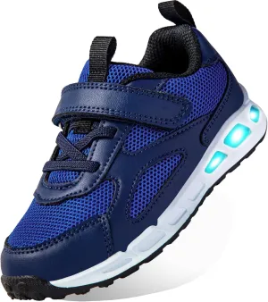Floranate Light Up Toddler Boys Girls Shoes LED Flashing Lightweight Tennis Walking Sneakers for Toddler and Little Kid