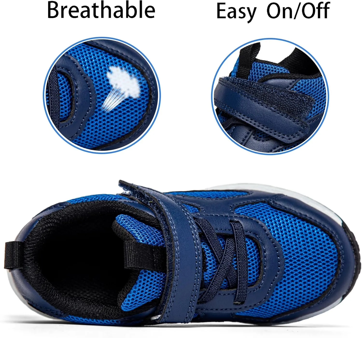 Floranate Light Up Toddler Boys Girls Shoes LED Flashing Lightweight Tennis Walking Sneakers for Toddler and Little Kid