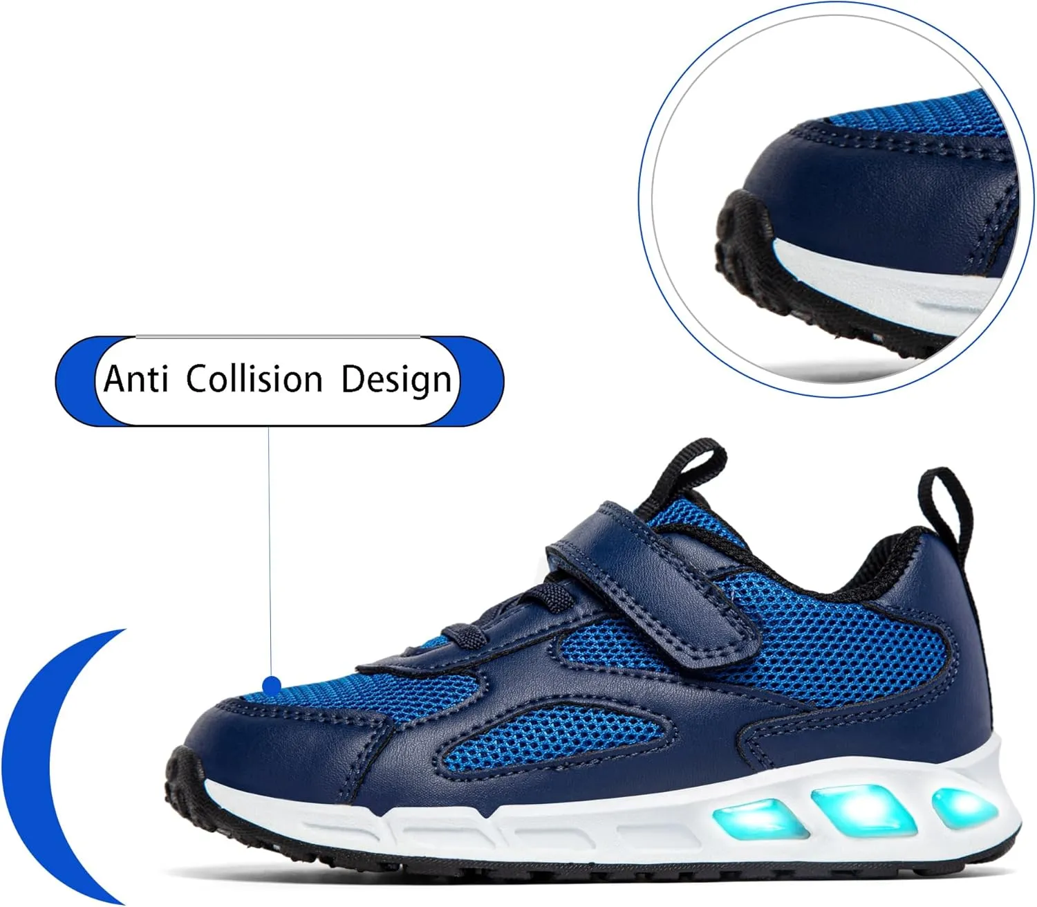 Floranate Light Up Toddler Boys Girls Shoes LED Flashing Lightweight Tennis Walking Sneakers for Toddler and Little Kid