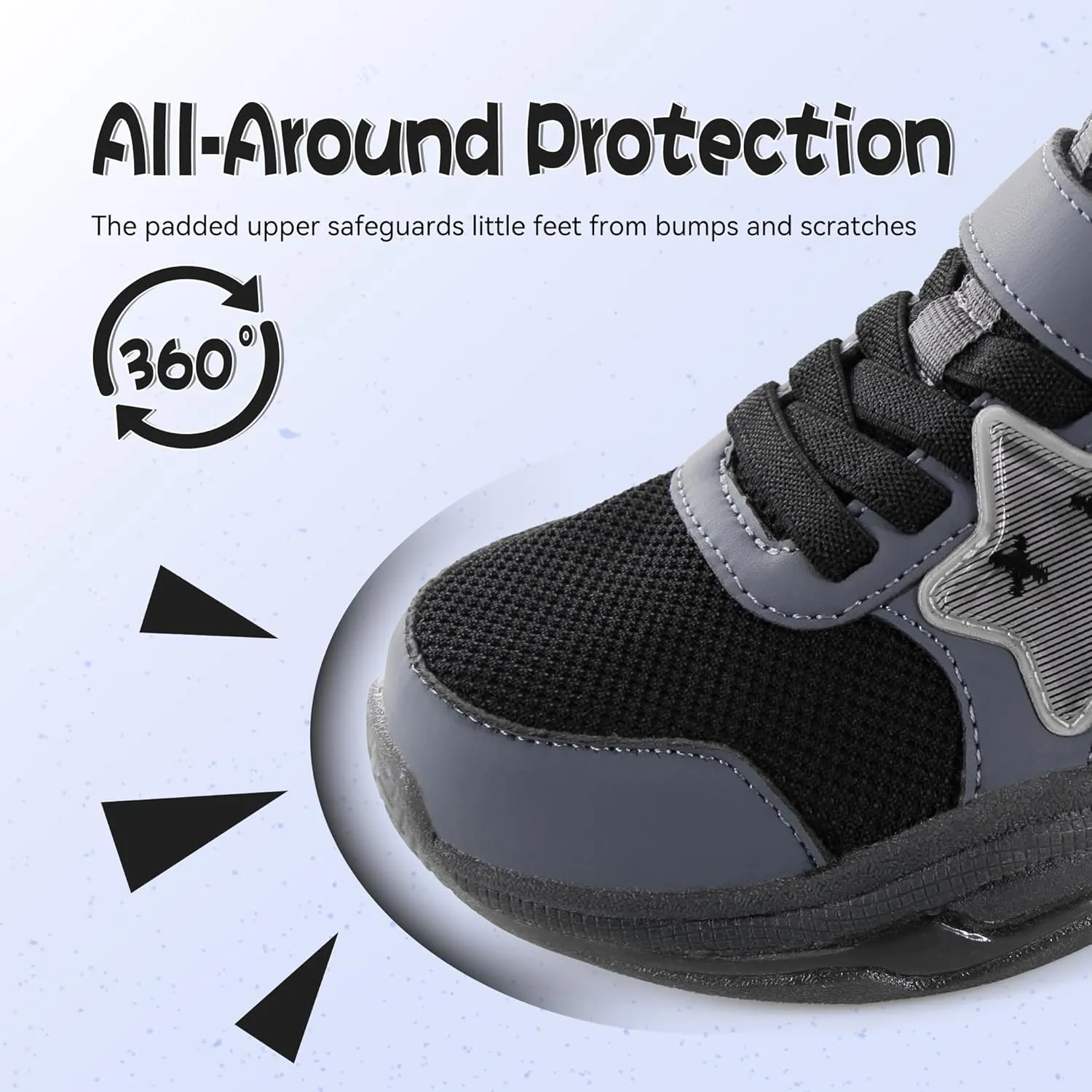 Floranate Little Kids Light Up Shoes for Girls Boys Tennis Sneakers with Switch Strap Walking Shoes Athletic Footwear Toddler Size 10 to Size 2 Lightweight