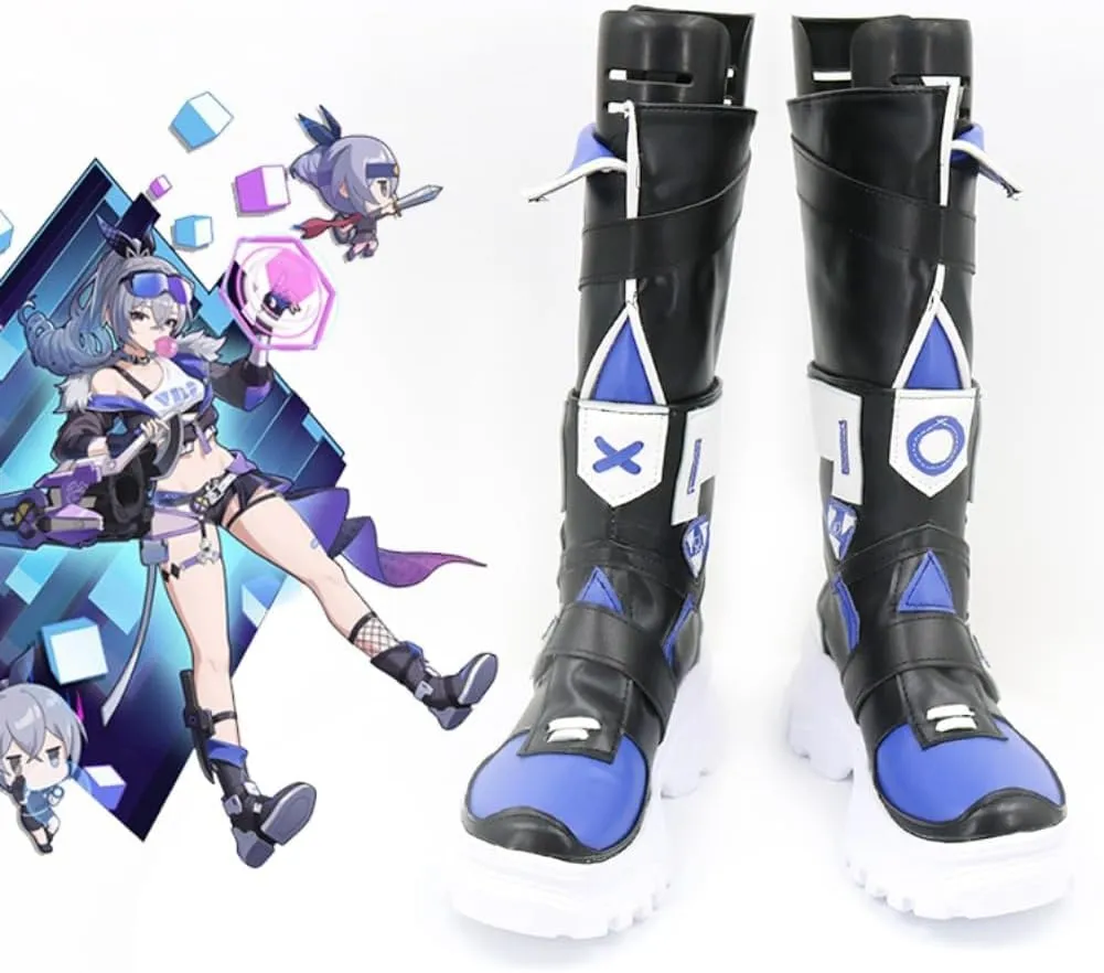 Game Honkai: Star Rail Silver Wolf Cosplay Shoes Cos Halloween Women Men Long Boots High Heel Custom Made Anime