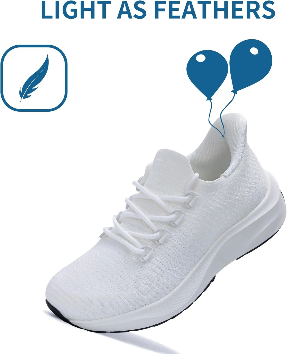 GANNOU Womens Walking Shoes Slip On Sneakers Tennis Lightweight Running Shoes