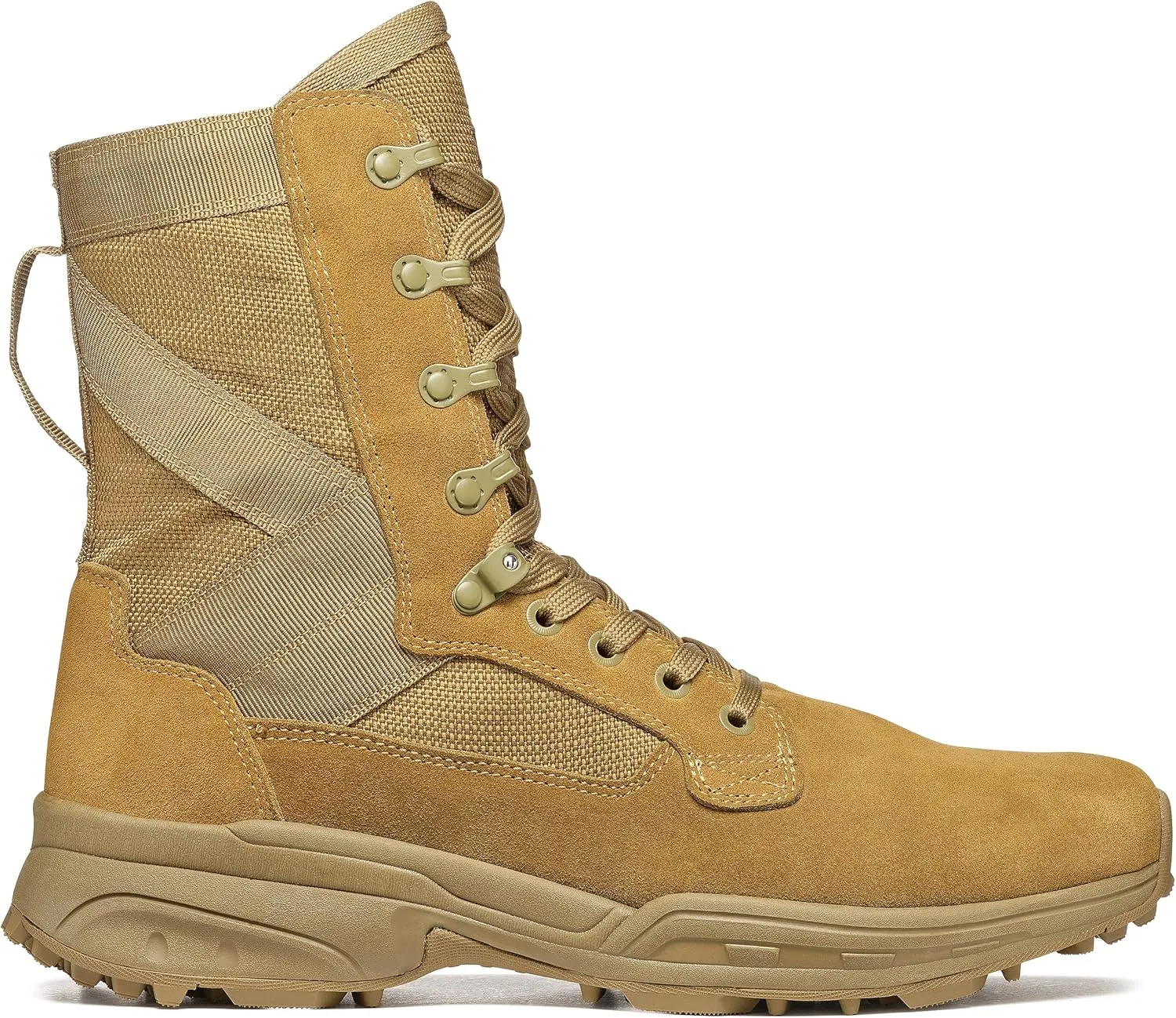 GARMONT TACTICAL T8 NFS 670 Military Combat Boots for Men and Women, Army, Air Force, AR670-1 Compliant Footwear, Lightweight, Suede Leather, Coyote, Size 5