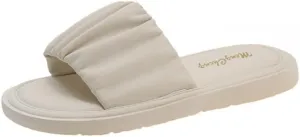 Geerta Dressy Hospital Slippers for Postpartum Cute Women Labor and Delivery Pregnancy Shoes Non Slip Chunky Sole Comfortable White Sandals Kawaii Trendy Gift for Nurse Doctor Wife