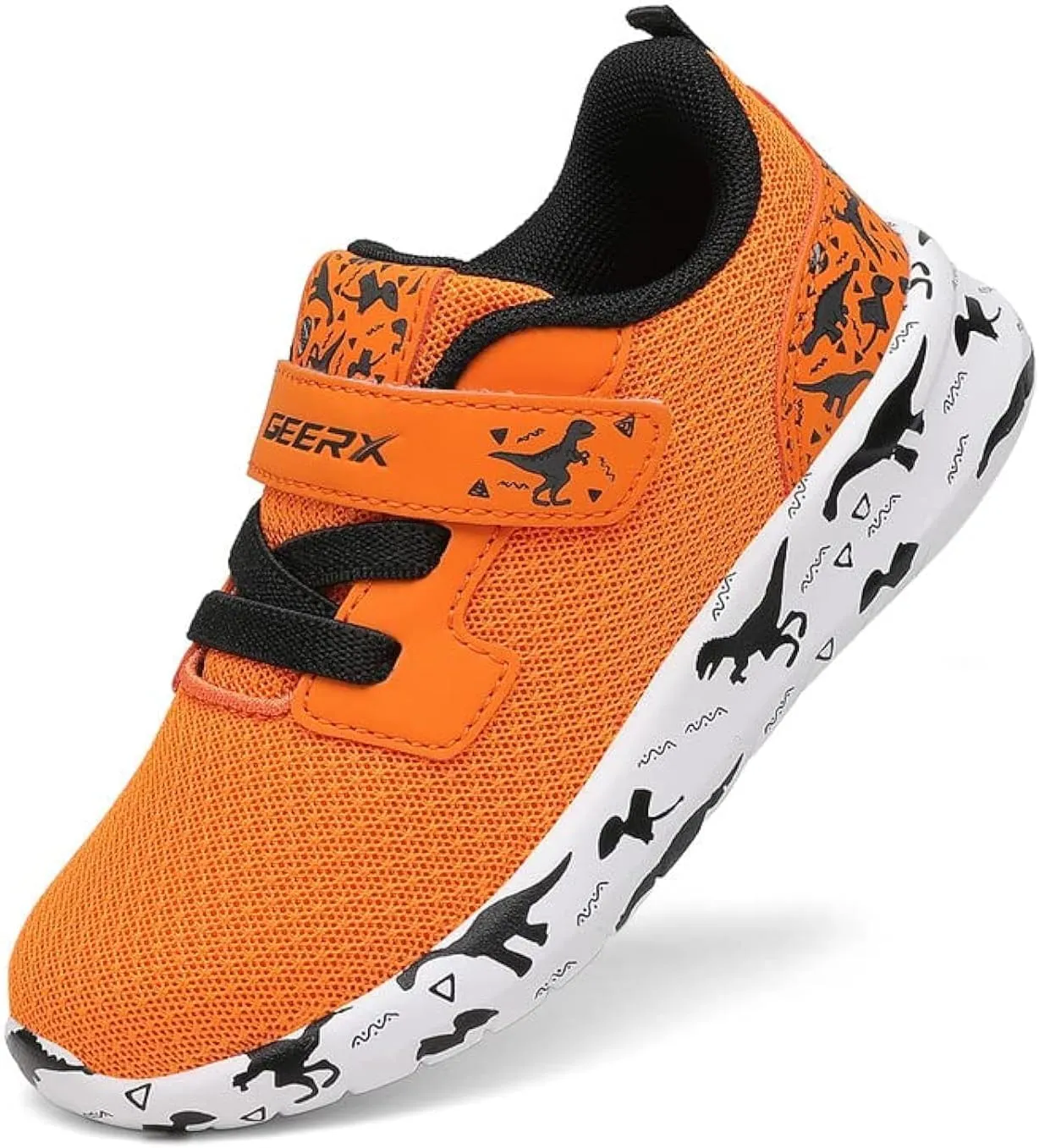 GEERX DIMO Dinosaur Toddler Boys Shoes Non Slip Lightweight Breathable Comfortable Sport Athletic Running Tennis Sneakers