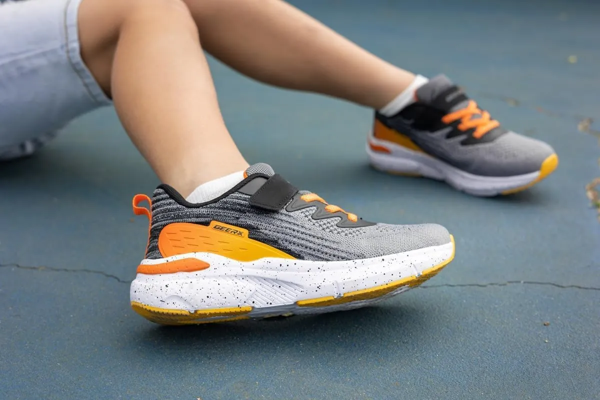 GEERX Kids Sneakers Toddler Boys Running Tennis Shoes Lightweight Breathable Sport Athletic