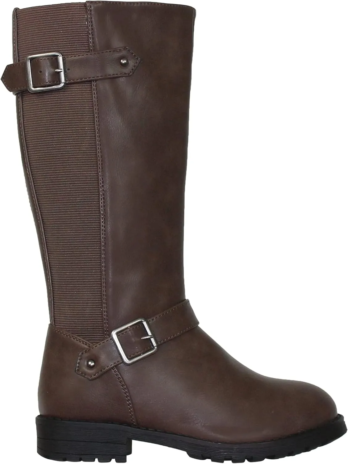 Generation Y Girl's Mid-Calf Knee-High Boots Riding Zip Closure