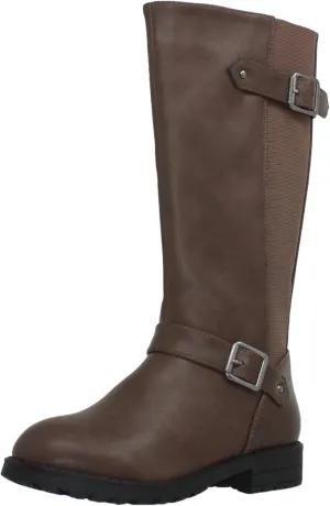 Generation Y Girl's Mid-Calf Knee-High Boots Riding Zip Closure