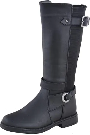 Generation Y Girl's Mid-Calf Knee-High Boots Riding Zip Closure