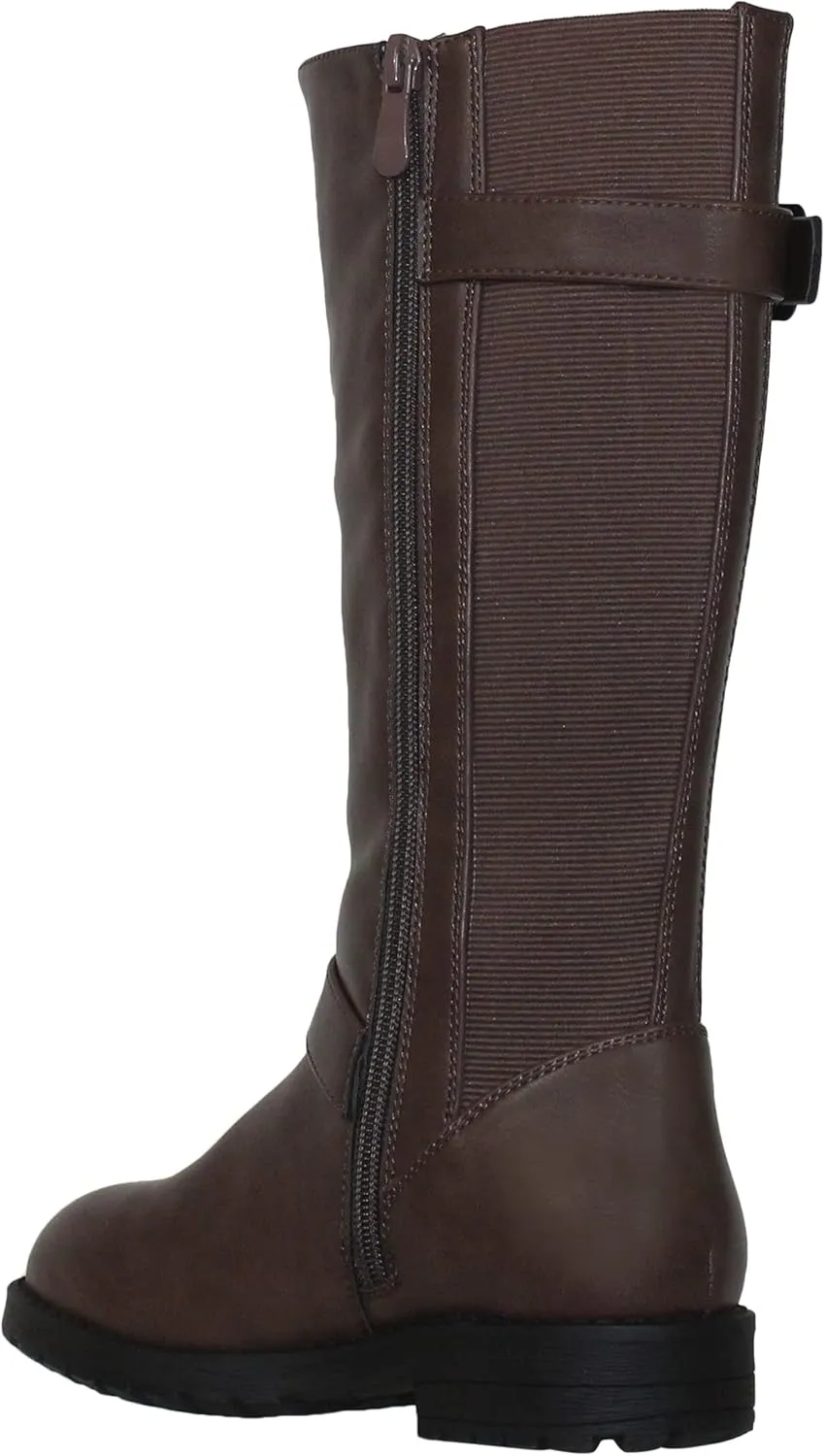 Generation Y Girl's Mid-Calf Knee-High Boots Riding Zip Closure