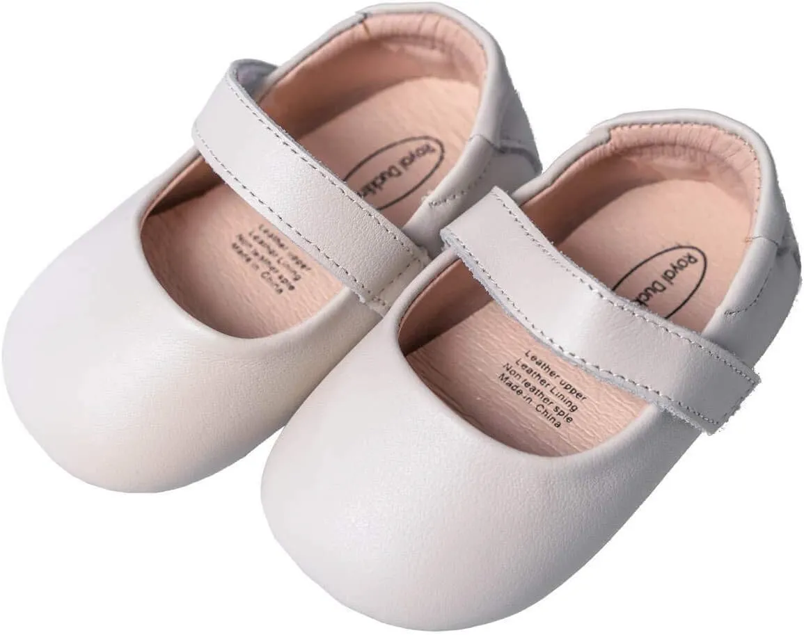 Genuine Leather Baby Shoes for Girls Boys Infant Toddler Mary Jane Walking Shoes Prewalker Princess Wedding Dress Shoes Ballet Flats