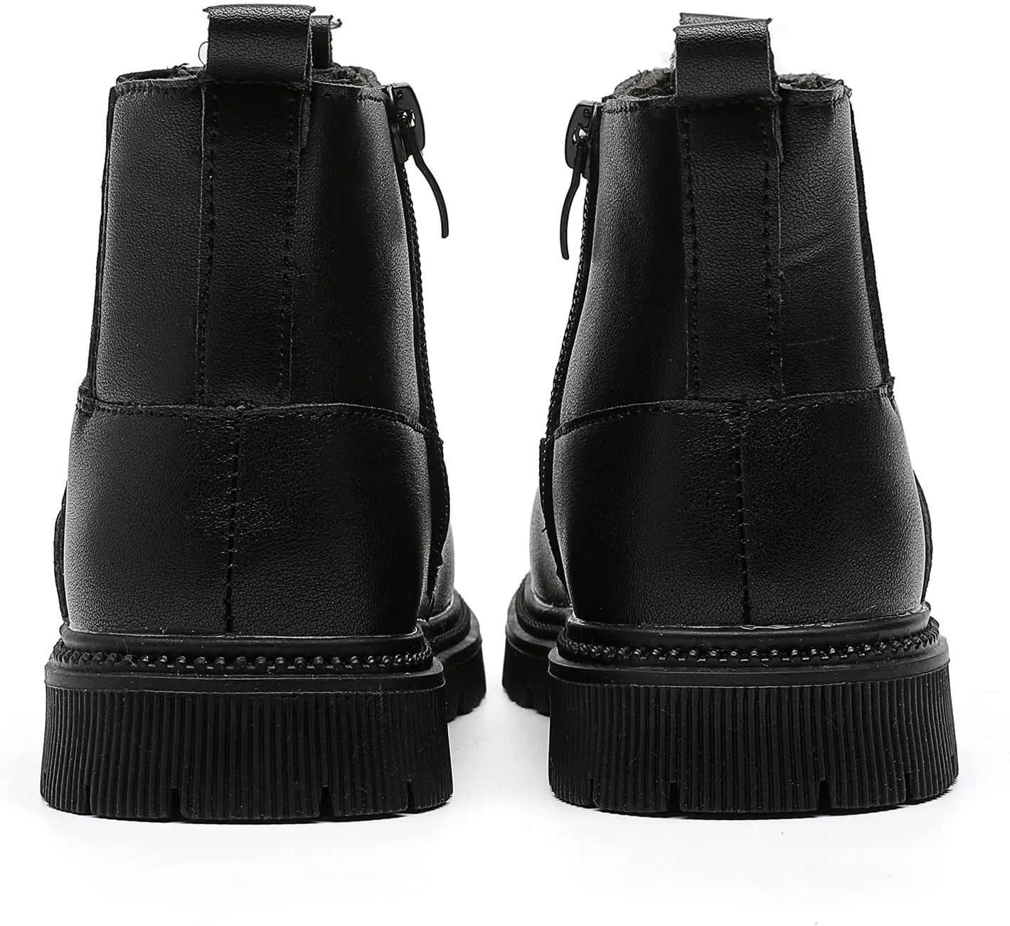 Girls Ankle Boots Chelsea Boots Fashion Side Zipper Boots Lace Up Waterproof Combat Shoes for Toddler/Little Kid