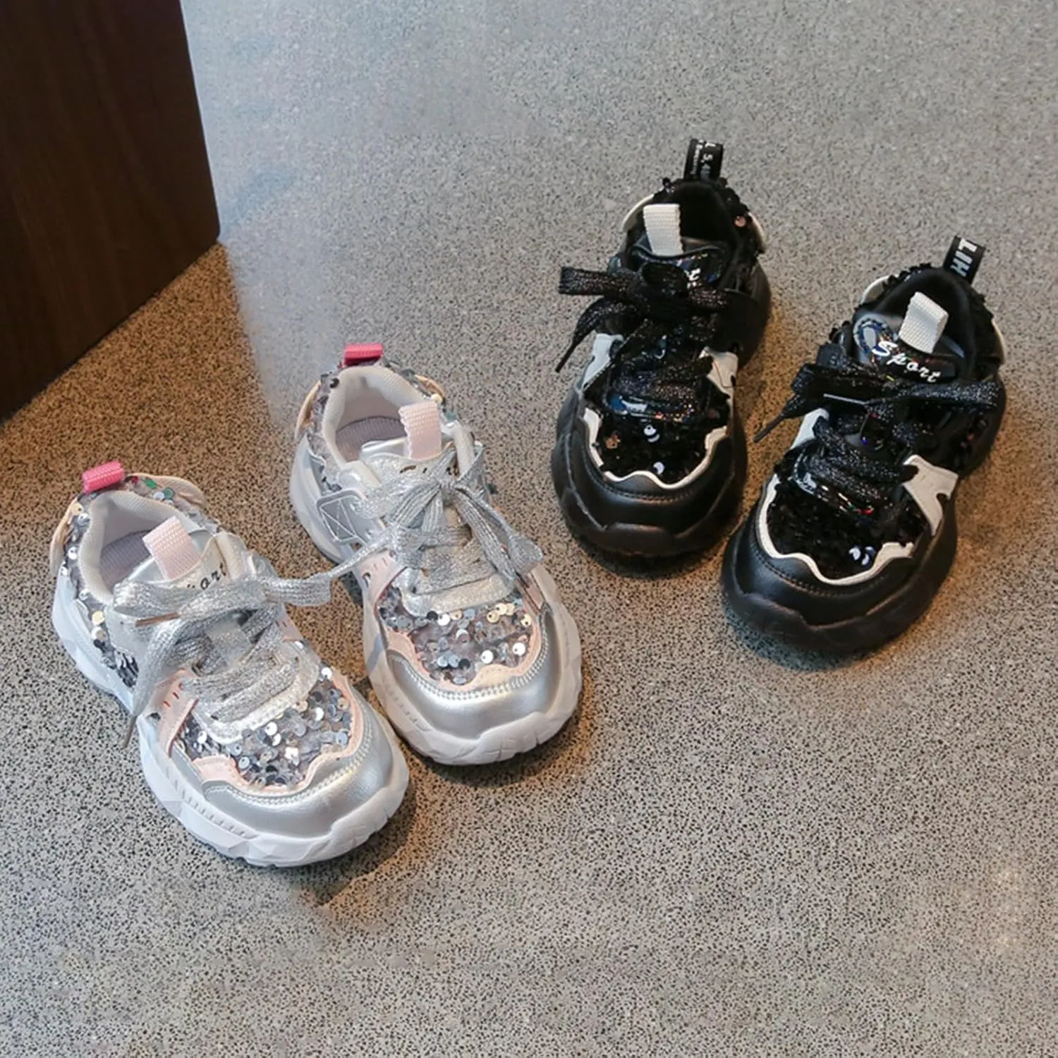 Girls Boys Lightweight Sneakers Baby Kids Lace-Up Tennis Running Shoes Breathable Walking Shoes for Little Kid/Big Kid