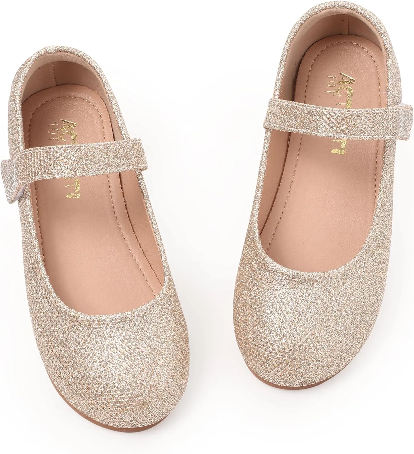 Girls Mary Jane Dress Shoes Toddler Flower Girls Kids Casual Slip on Ballet Flats School Wedding Party Church Girls Shoes