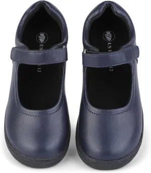 Girls School Uniform Shoes Mary Jane Dress Flat Shoes for School Wedding Party with Strap Little Kid/Big Kid