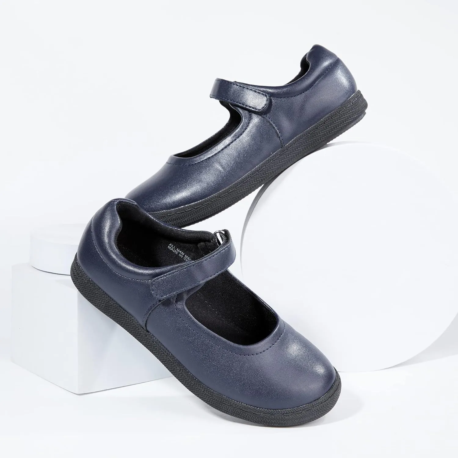 Girls School Uniform Shoes Mary Jane Dress Flat Shoes for School Wedding Party with Strap Little Kid/Big Kid
