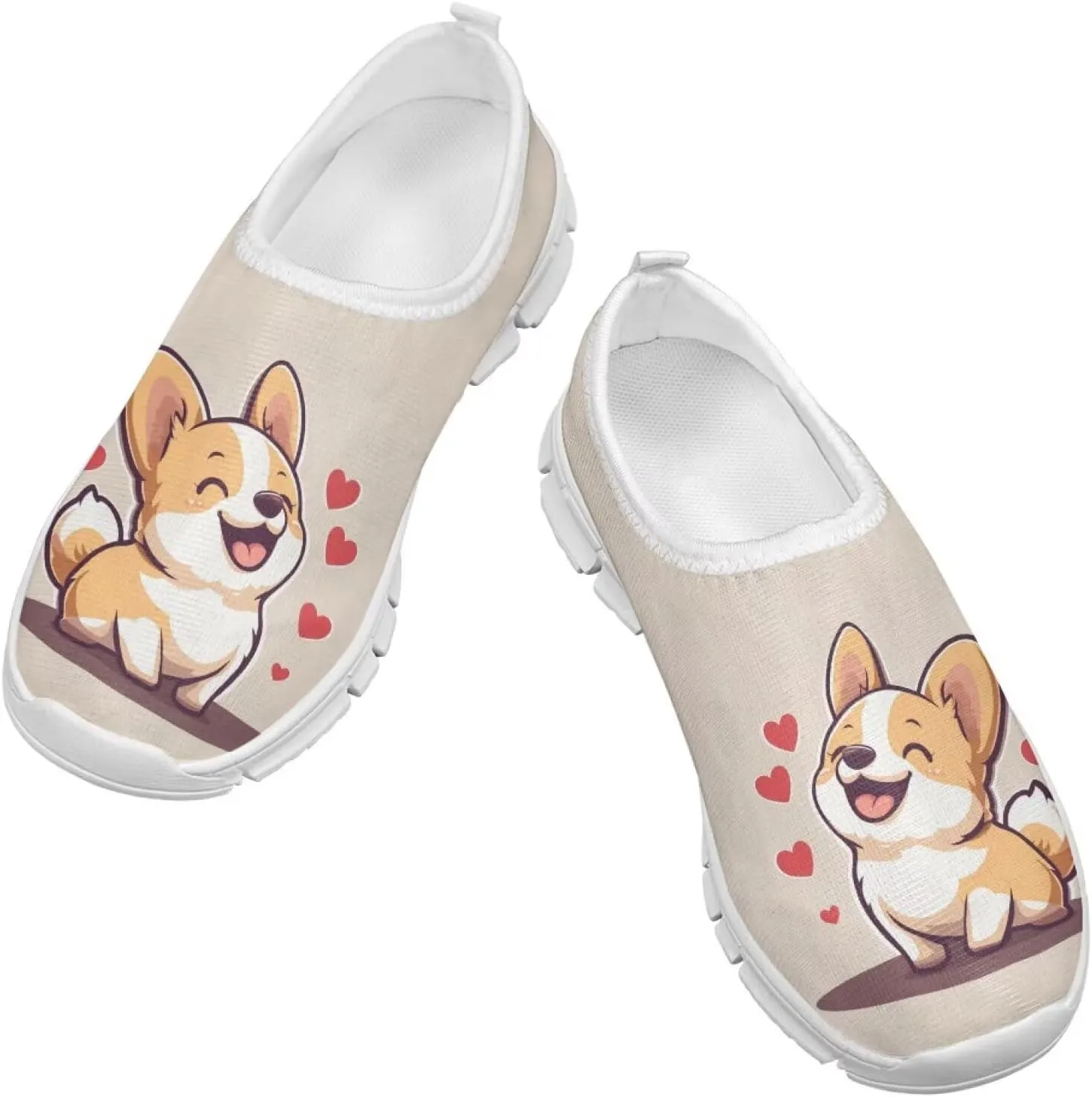 Girls Slip On Shoes Breathable Teen Girl Tennis Shoes for Outdoor Activities