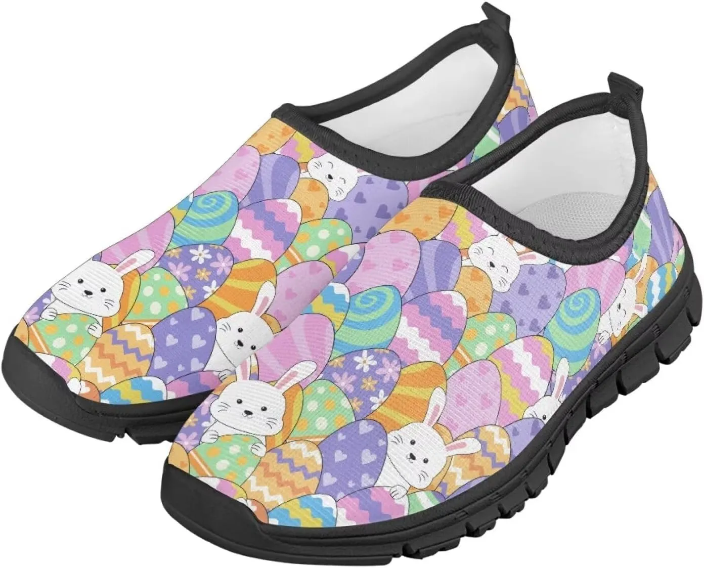 Girls Slip On Shoes Tennis Running Shoes Boys Lightweight Breathable Sneakers for Kids
