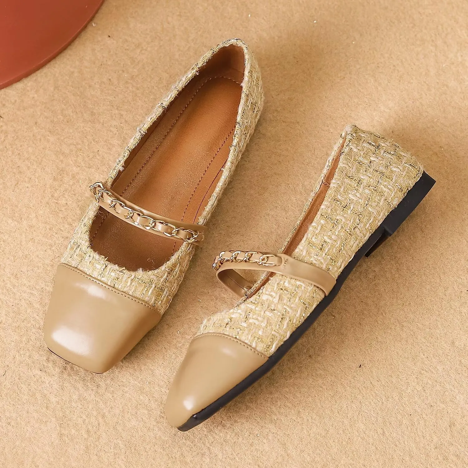 Hee grand Flats for Women, Mary Jane Shoes for Women, Women's Flats, Comfortable Flats Shoes Women, Womens Ballet Flats with Straps, Low Heel Dress Shoes,Womens Flats