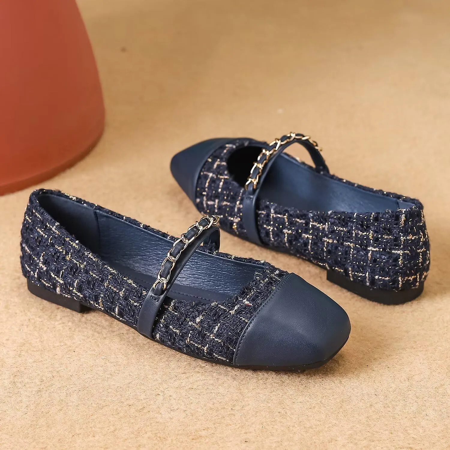 Hee grand Flats for Women, Mary Jane Shoes for Women, Women's Flats, Comfortable Flats Shoes Women, Womens Ballet Flats with Straps, Low Heel Dress Shoes,Womens Flats