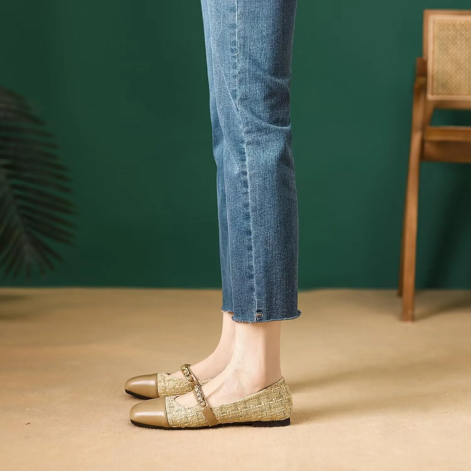 Hee grand Flats for Women, Mary Jane Shoes for Women, Women's Flats, Comfortable Flats Shoes Women, Womens Ballet Flats with Straps, Low Heel Dress Shoes,Womens Flats