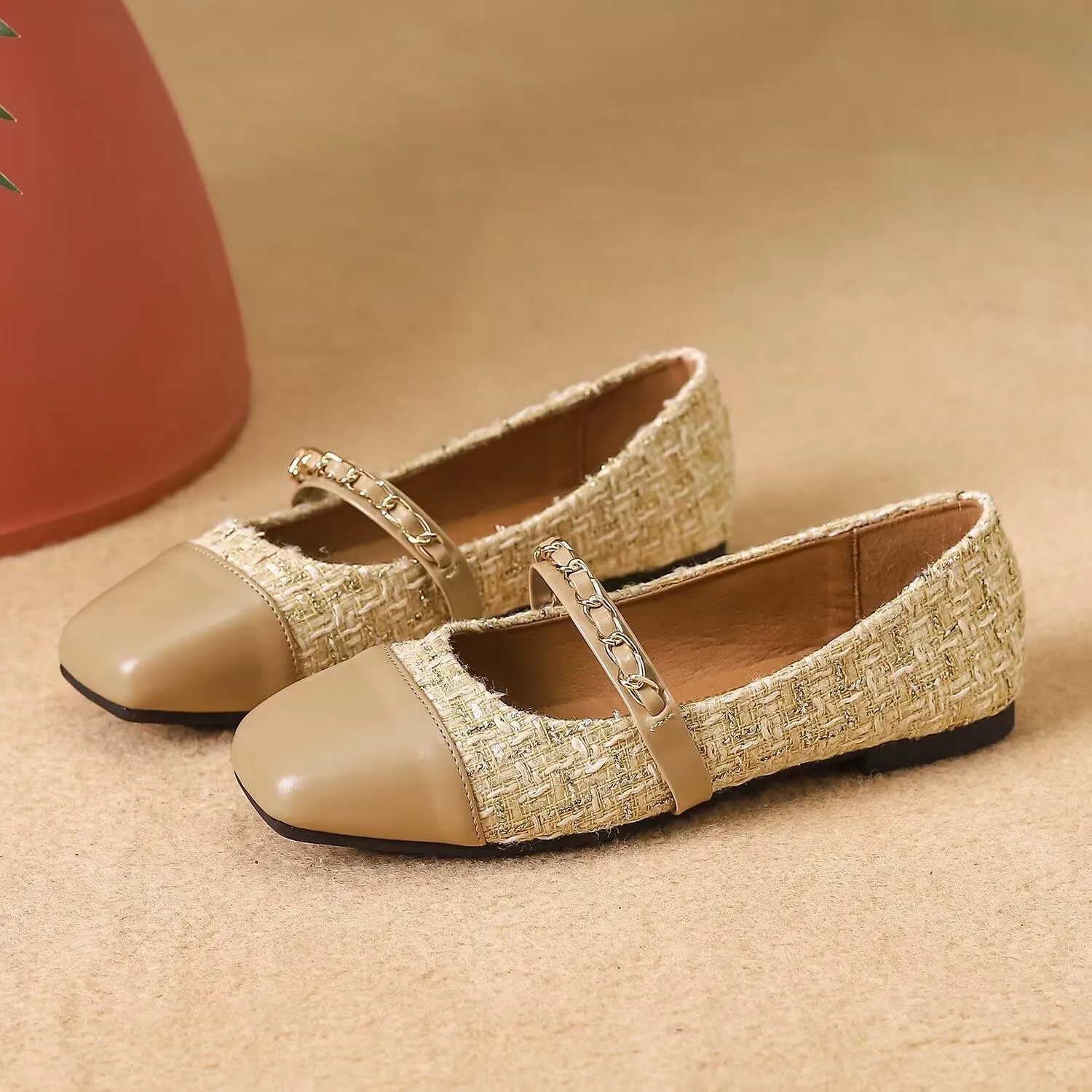 Hee grand Flats for Women, Mary Jane Shoes for Women, Women's Flats, Comfortable Flats Shoes Women, Womens Ballet Flats with Straps, Low Heel Dress Shoes,Womens Flats