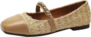 Hee grand Flats for Women, Mary Jane Shoes for Women, Women's Flats, Comfortable Flats Shoes Women, Womens Ballet Flats with Straps, Low Heel Dress Shoes,Womens Flats